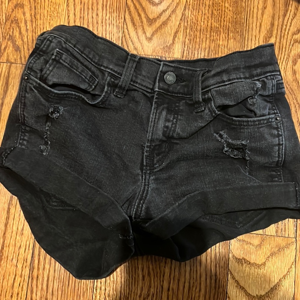 Black Jeans Shorts
